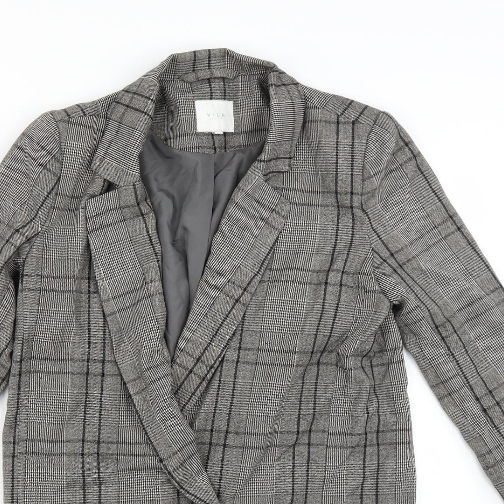 Womens UK Size XS VILA Regular Grey Suit Jacket