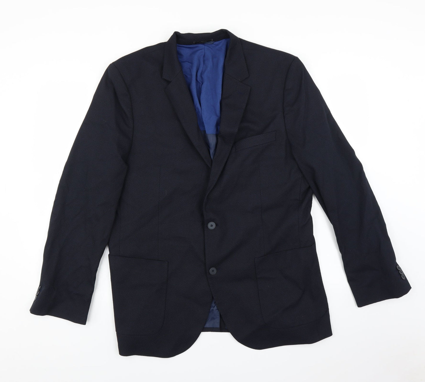 Mens UK Size 44 Marks and Spencer Regular Blue Suit Jacket