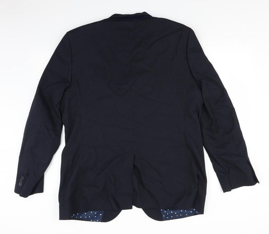Mens UK Size 44 Marks and Spencer Regular Blue Suit Jacket
