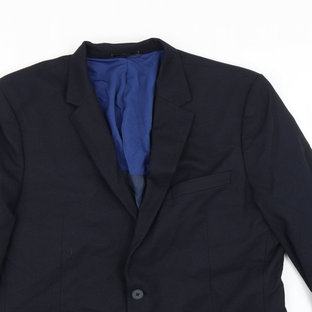 Mens UK Size 44 Marks and Spencer Regular Blue Suit Jacket