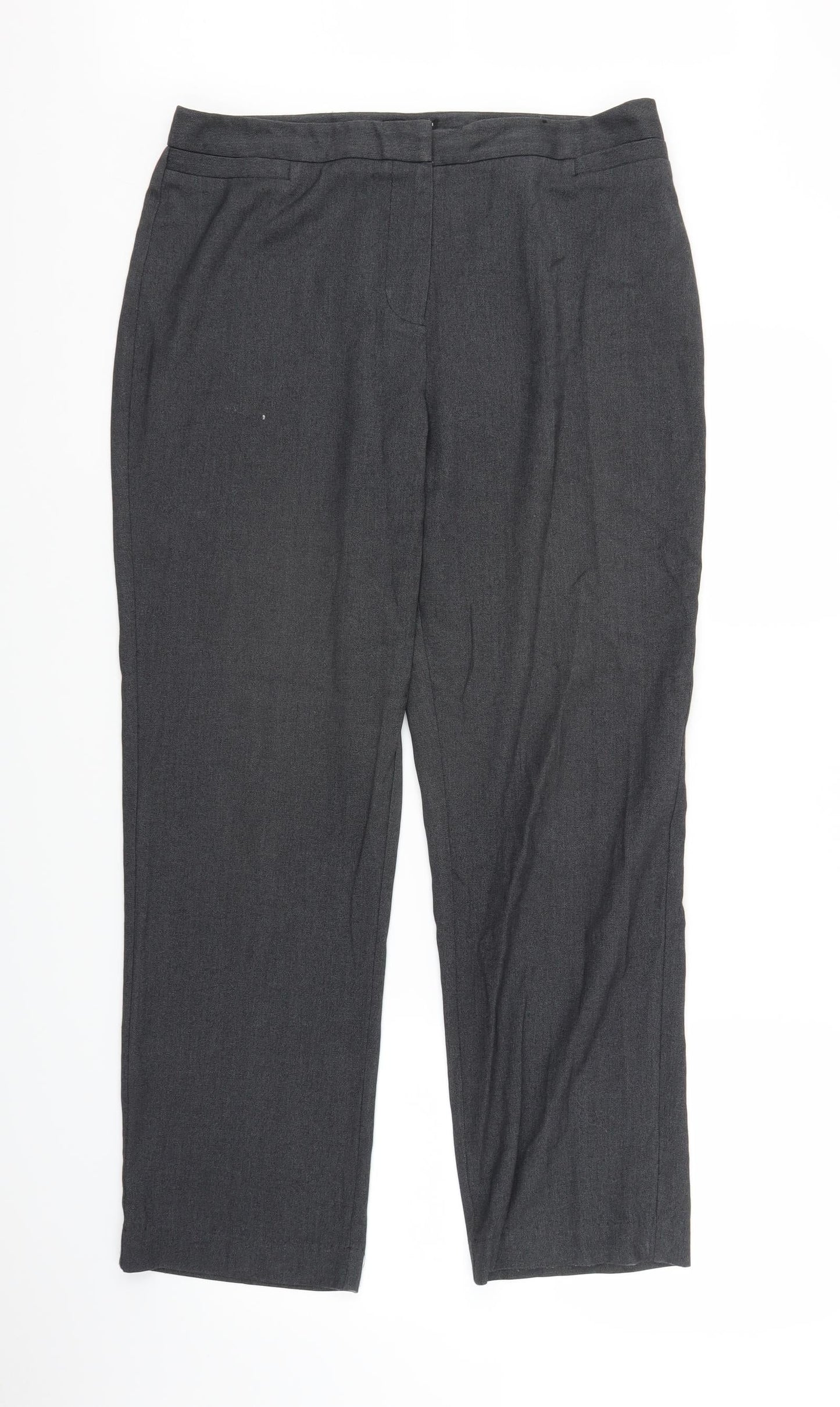 Womens UK Size 14 Papaya Regular Fit  Grey Trousers