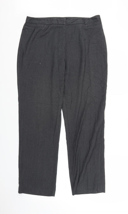 Womens UK Size 14 Papaya Regular Fit  Grey Trousers