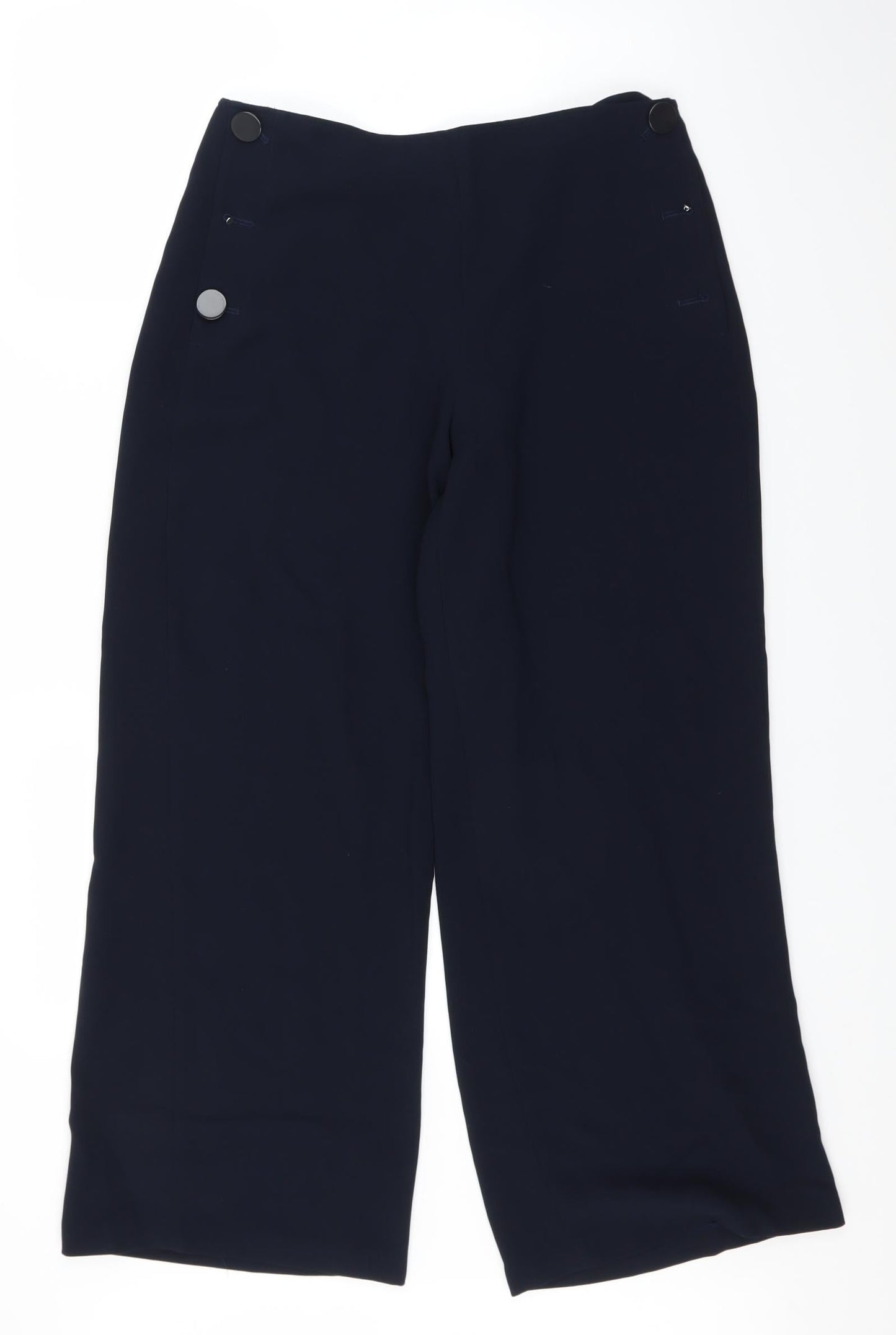 Womens UK Size 16 Marks and Spencer Regular Fit  Blue Trousers
