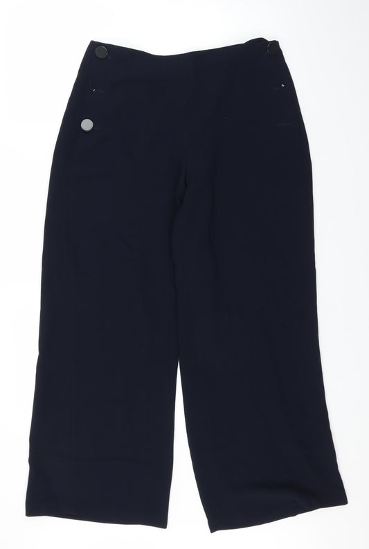 Womens UK Size 16 Marks and Spencer Regular Fit  Blue Trousers