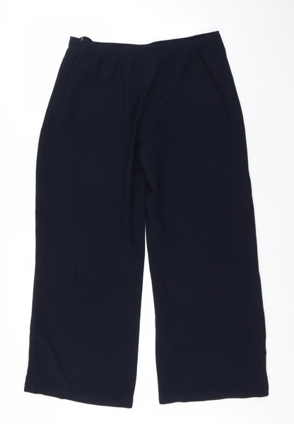Womens UK Size 16 Marks and Spencer Regular Fit  Blue Trousers