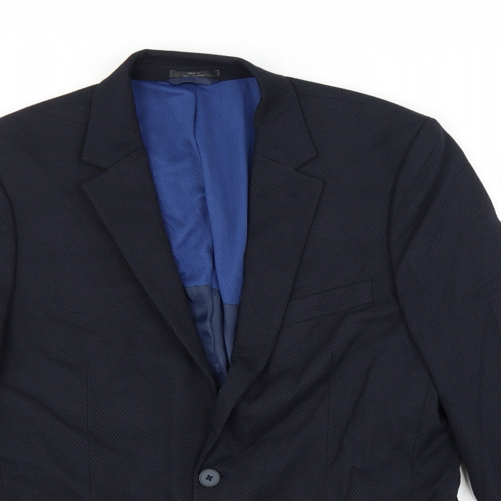 Mens UK Size 40 Marks and Spencer Regular Blue Suit Jacket