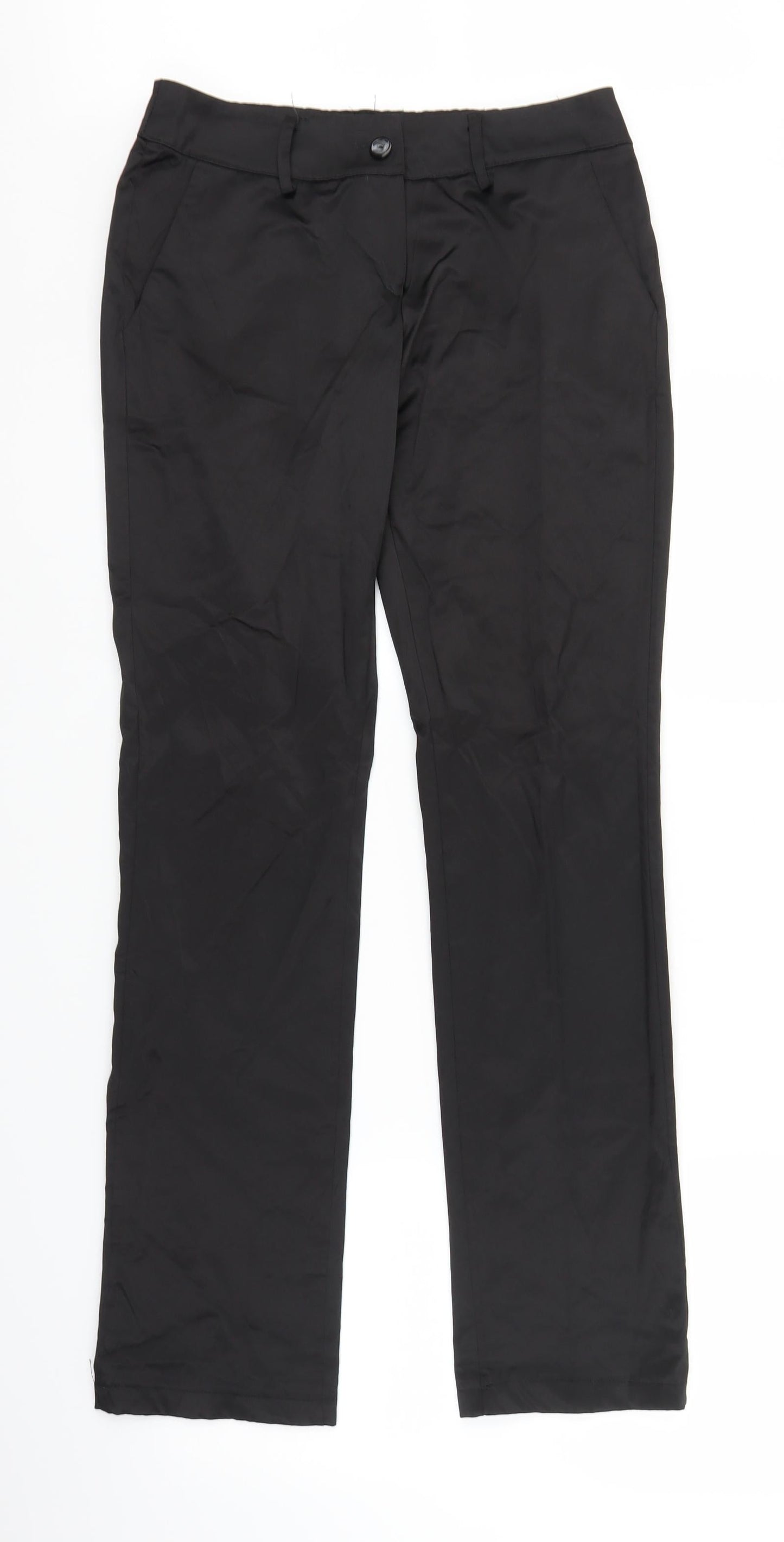 Womens UK Size M Love Regular Fit  Black Trousers