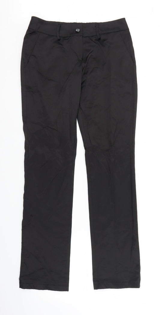 Womens UK Size M Love Regular Fit  Black Trousers