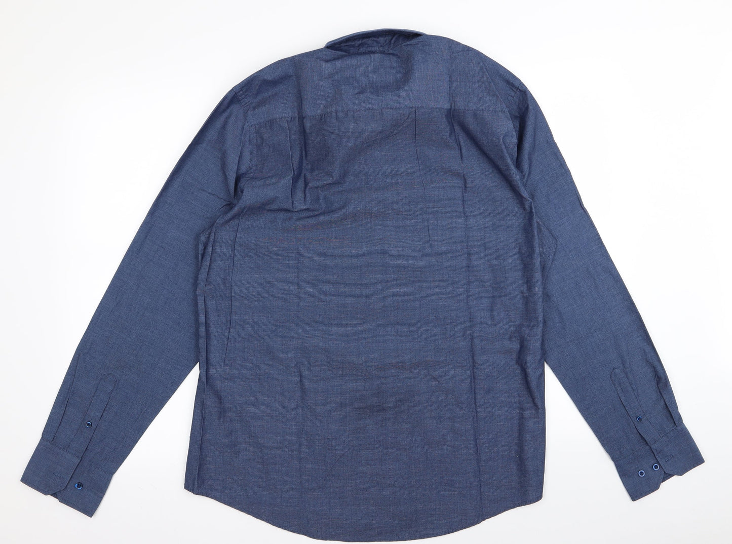 F&F Mens Blue    Button-Up Size 15