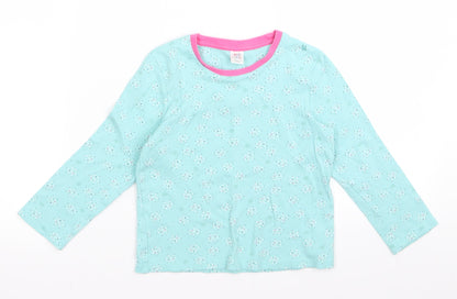 Mini Club Girls Blue   Basic T-Shirt Size 5 Years  - snowflake