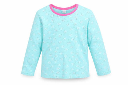 Mini Club Girls Blue   Basic T-Shirt Size 5 Years  - snowflake