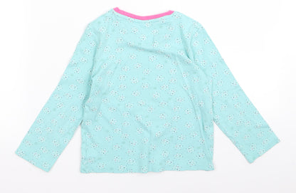 Mini Club Girls Blue   Basic T-Shirt Size 5 Years  - snowflake