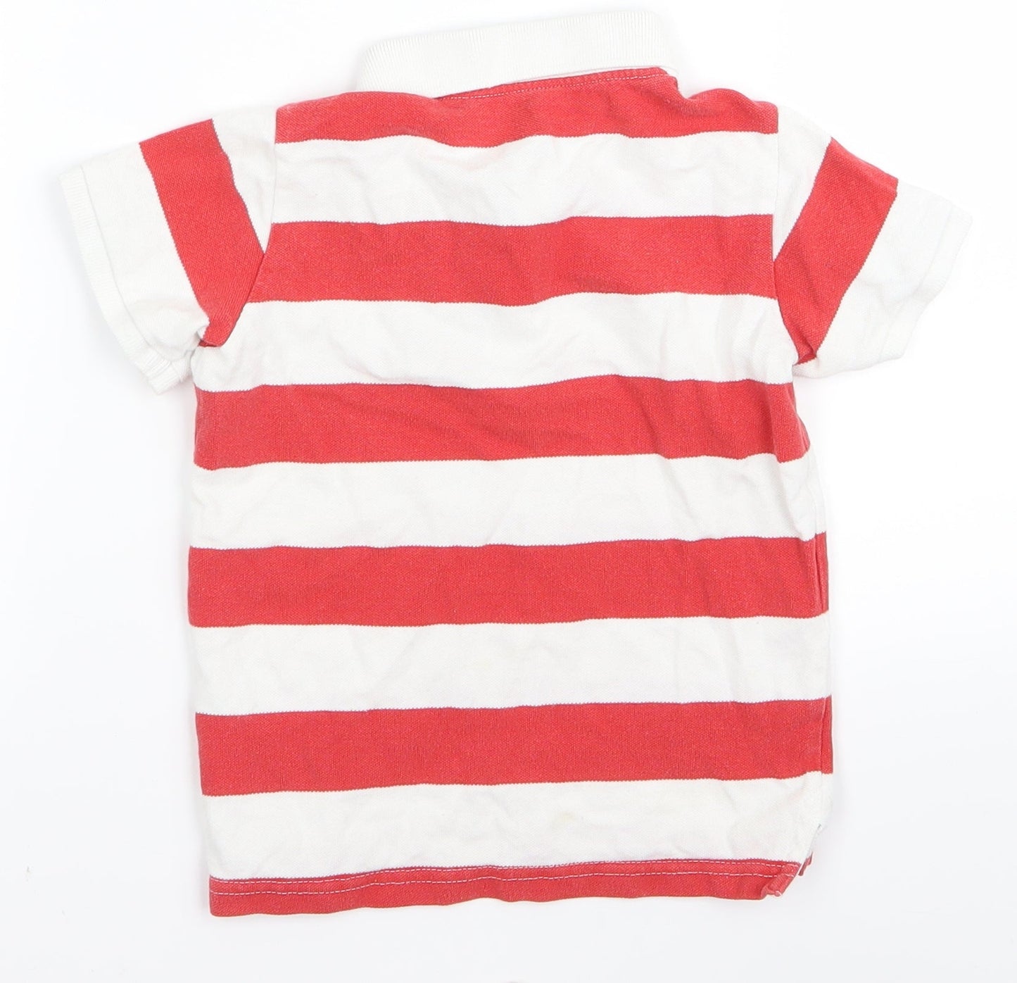 H&M Boys Red Striped  Basic Polo Size 2 Years