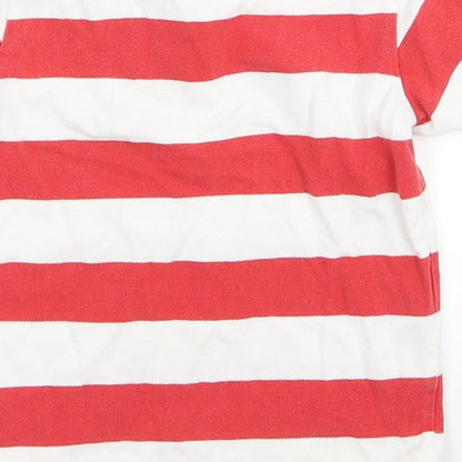 H&M Boys Red Striped  Basic Polo Size 2 Years