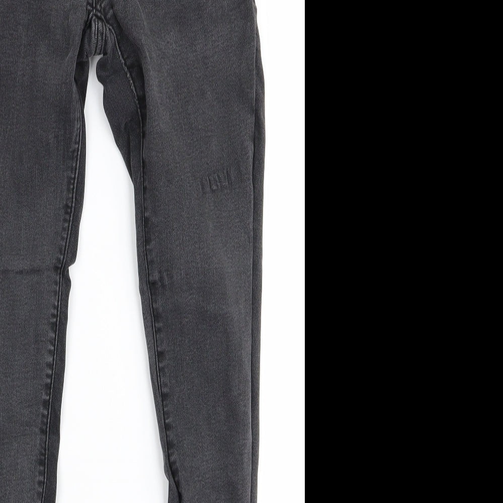 ZANKU Womens Grey   Skinny Jeans Size S L28 in
