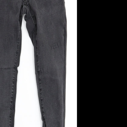 ZANKU Womens Grey   Skinny Jeans Size S L28 in