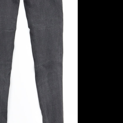 ZANKU Womens Grey   Skinny Jeans Size S L28 in
