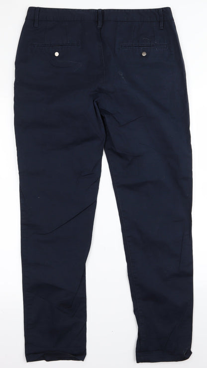Womens UK Size 32 River Island Regular Fit  Blue Trousers