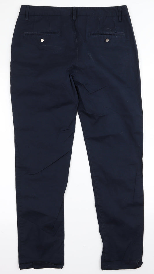 Womens UK Size 32 River Island Regular Fit  Blue Trousers
