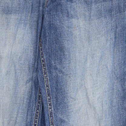 Womens UK Size 32 Preworn Regular Fit Bootcut Blue Jeans