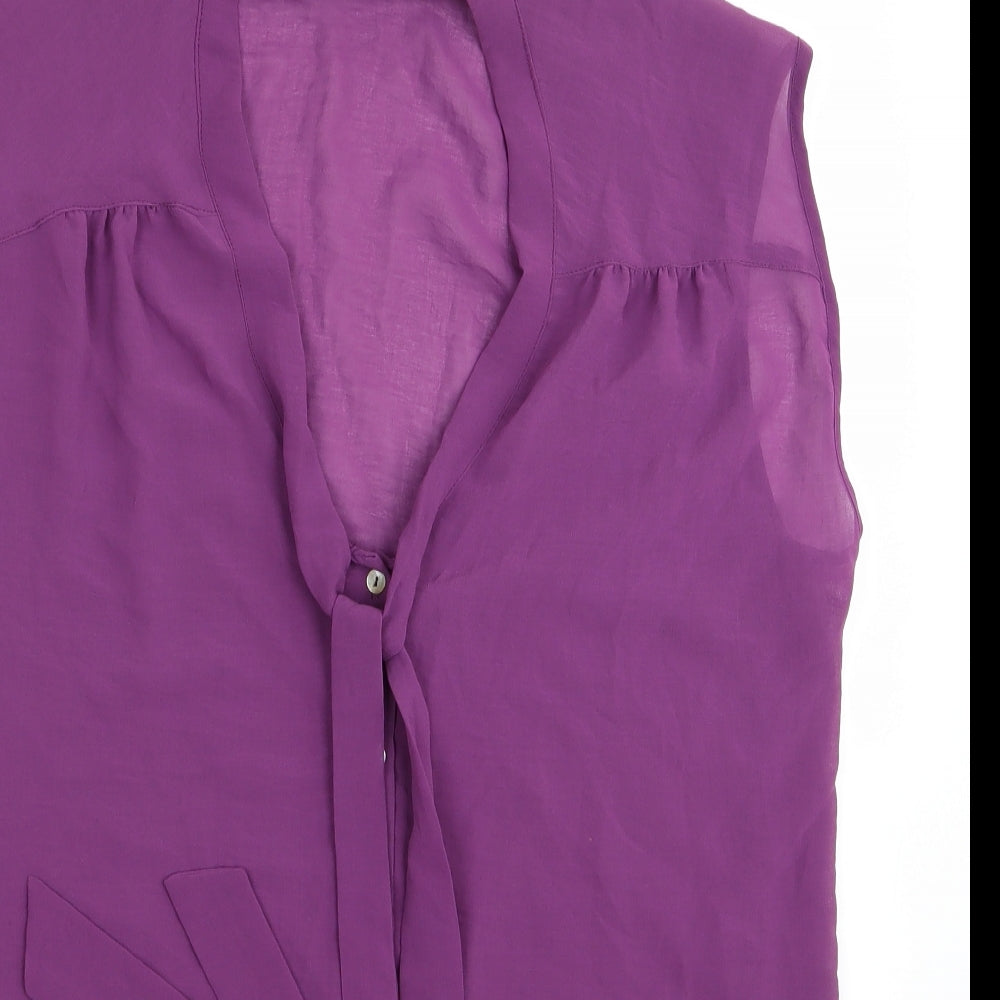 F&F Womens Purple   Basic Button-Up Size 10
