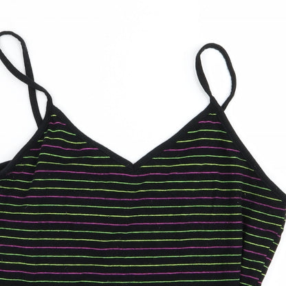 Womens UK Size L Preworn Green Cropped Tank