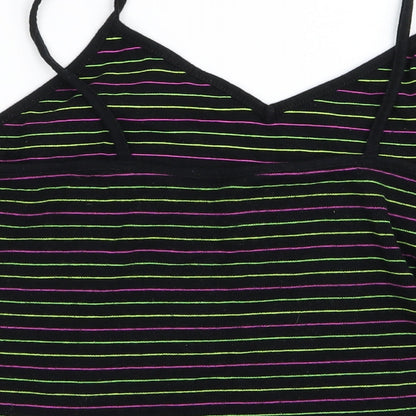 Womens UK Size L Preworn Green Cropped Tank