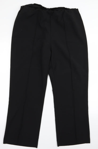 Womens UK Size 16 arista Regular Fit  Black Trousers