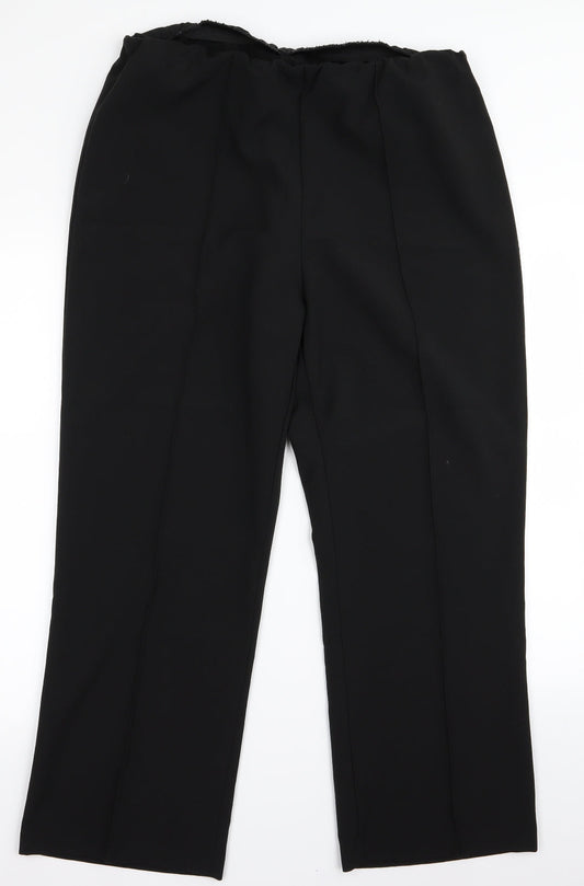 Womens UK Size 16 arista Regular Fit  Black Trousers