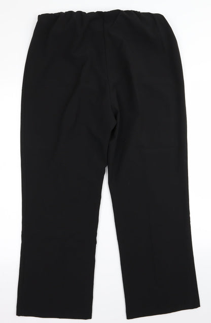Womens UK Size 16 arista Regular Fit  Black Trousers