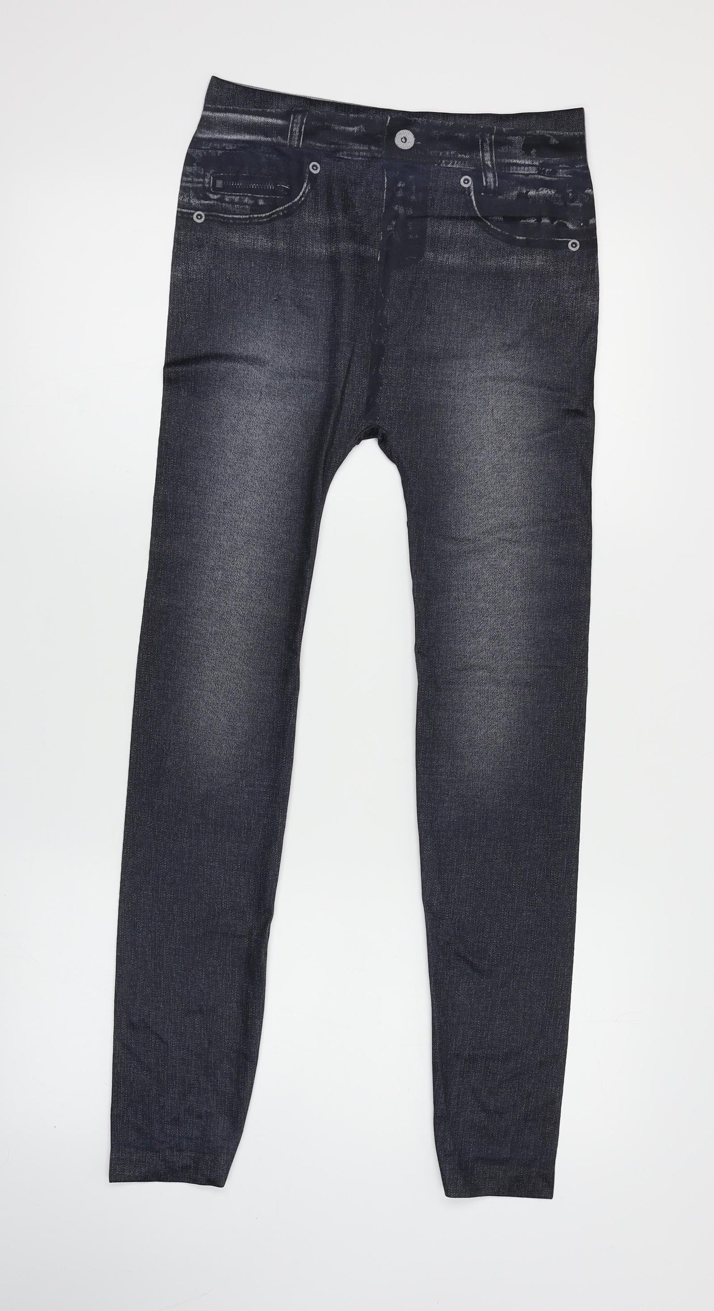 Womens UK Size 8 Preworn  Jegging Black Leggings
