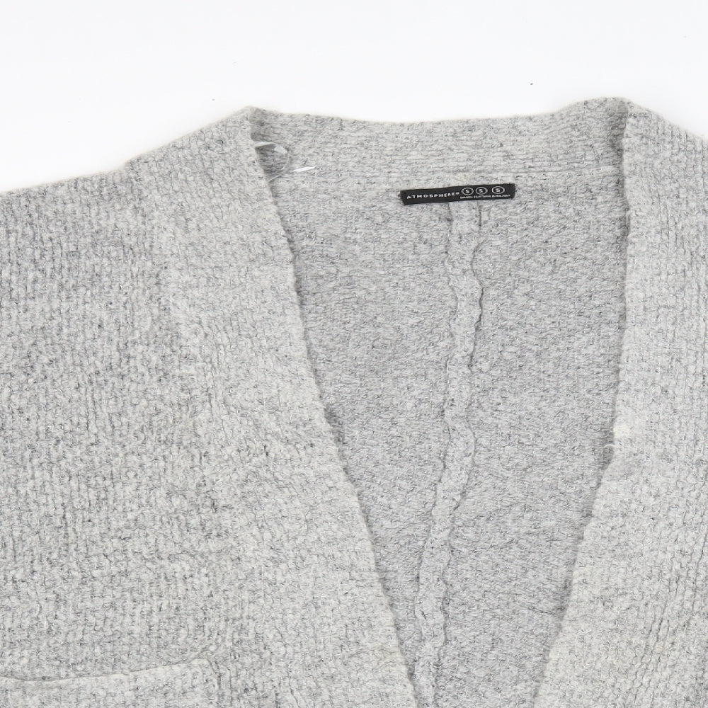 Primark Womens Grey  Knit Cardigan Jumper Size S