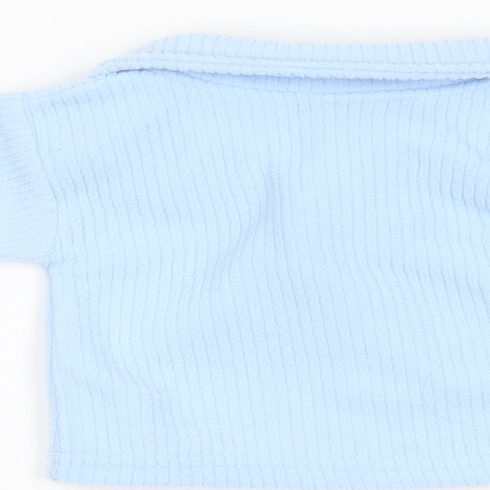 Teddy Collection  Blue  Fleece Pullover Casual Size 0-3 Months  - Teddy