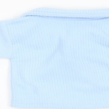 Teddy Collection  Blue  Fleece Pullover Casual Size 0-3 Months  - Teddy