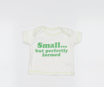 Preworn Baby White   Basic T-Shirt Size 3-6 Months
