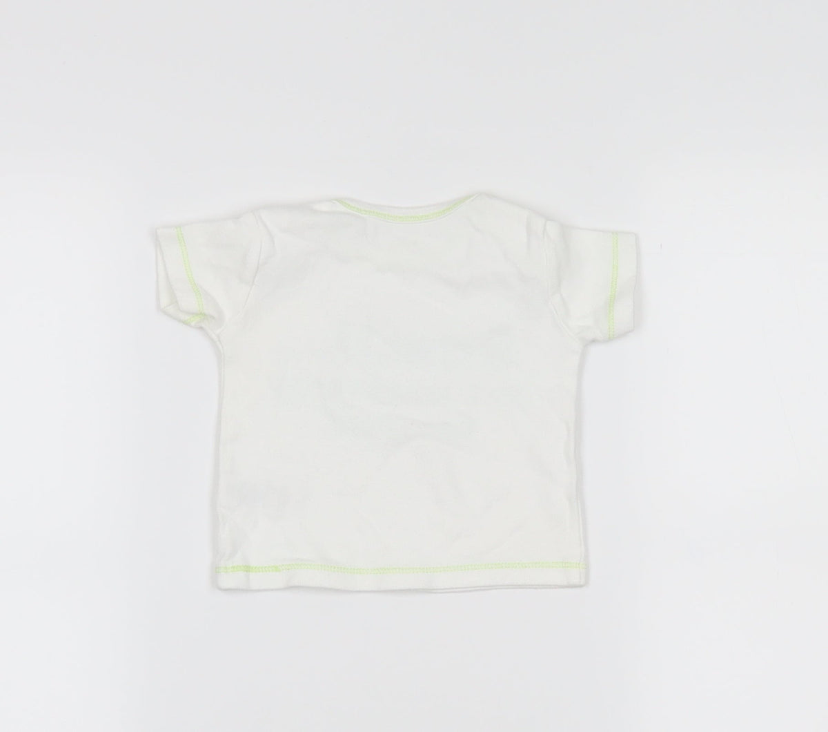 Preworn Baby White   Basic T-Shirt Size 3-6 Months