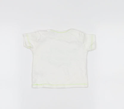 Preworn Baby White   Basic T-Shirt Size 3-6 Months