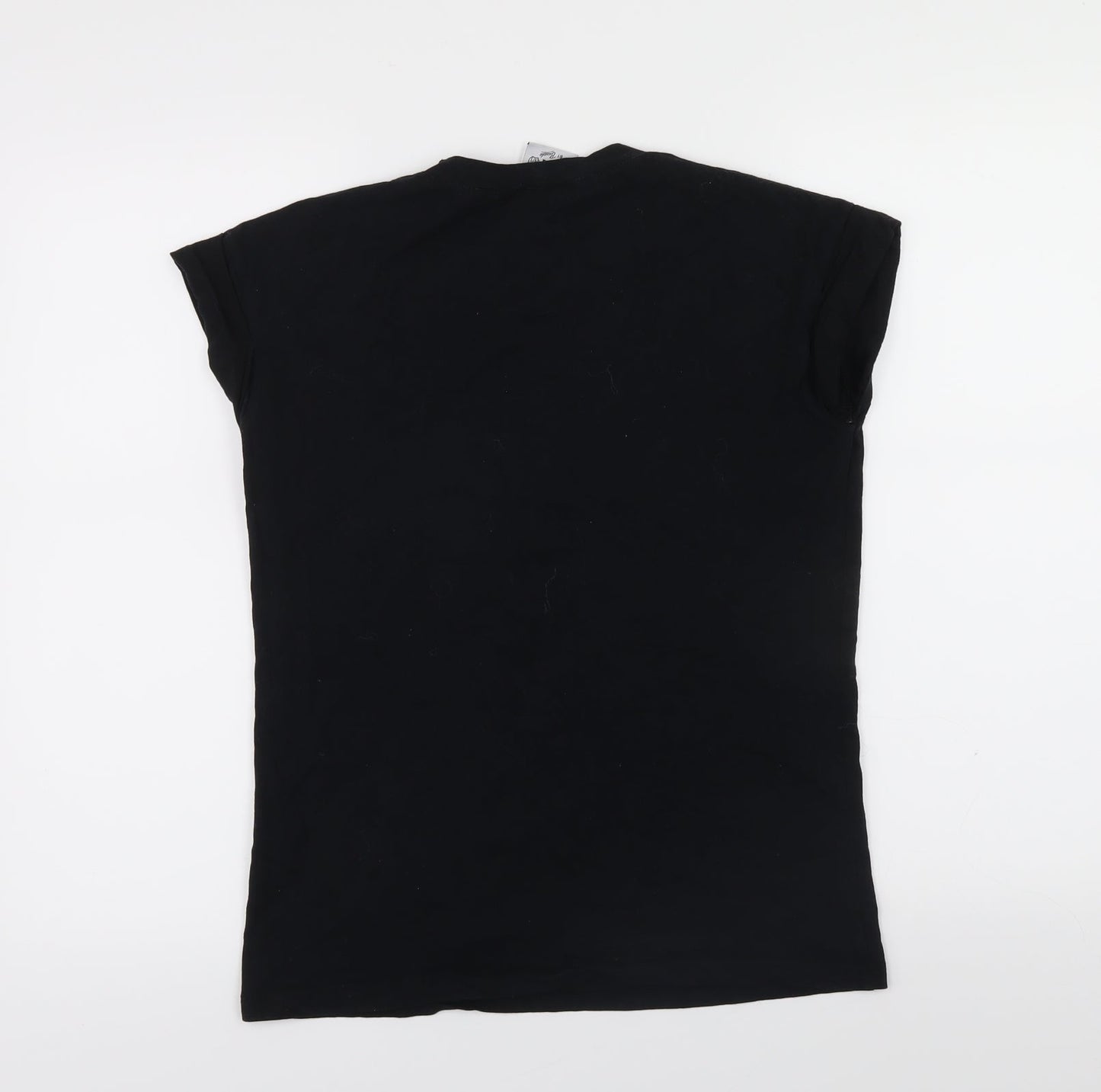 Primark Girls Black   Pullover T-Shirt Size 2XS  - emoji
