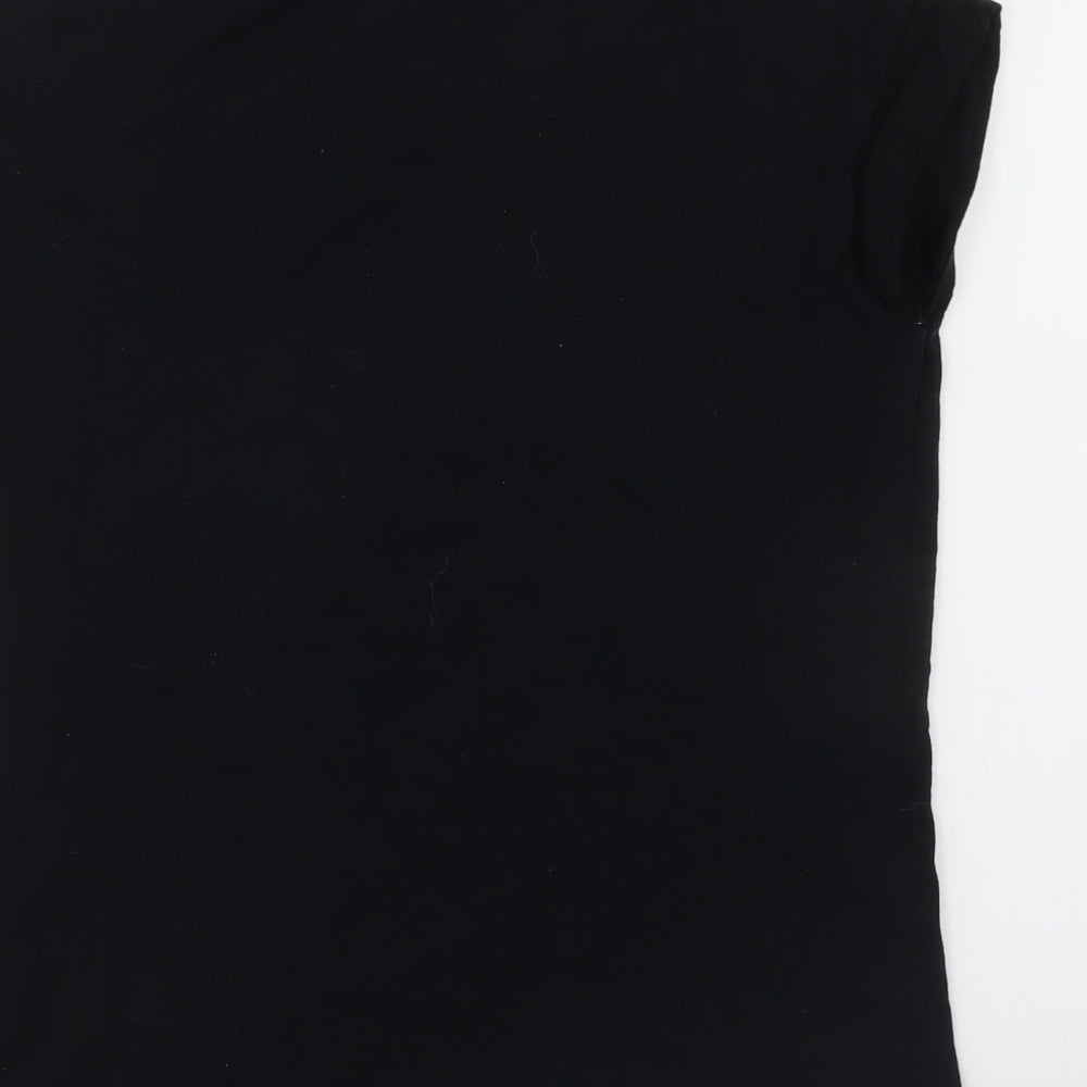 Primark Girls Black   Pullover T-Shirt Size 2XS  - emoji