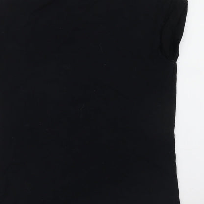 Primark Girls Black   Pullover T-Shirt Size 2XS  - emoji
