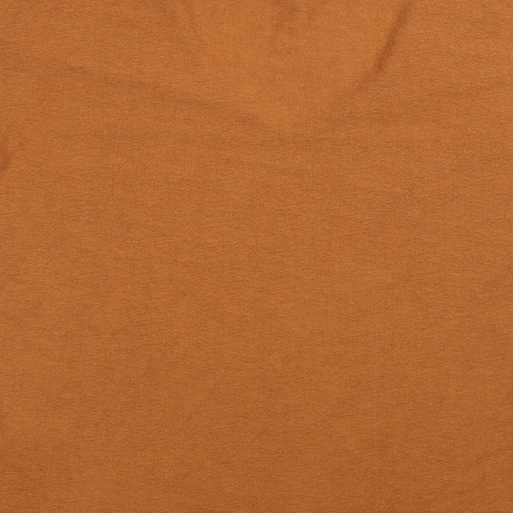 Womens UK Size S New Look Brown Jersey Blouse