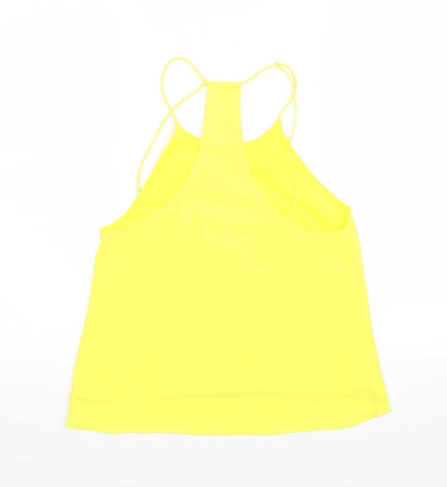 Womens UK Size 34 H&M Yellow Basic Blouse