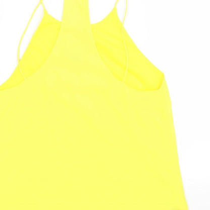 Womens UK Size 34 H&M Yellow Basic Blouse
