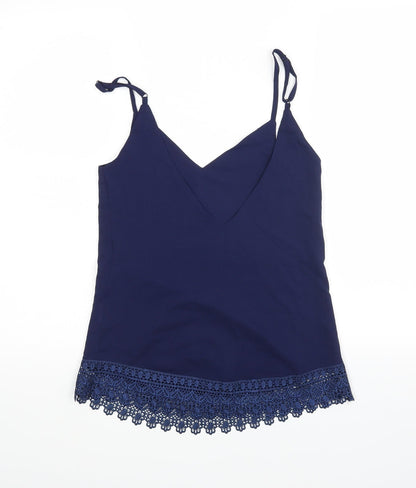 Womens UK Size 8 Club L Blue Basic Blouse