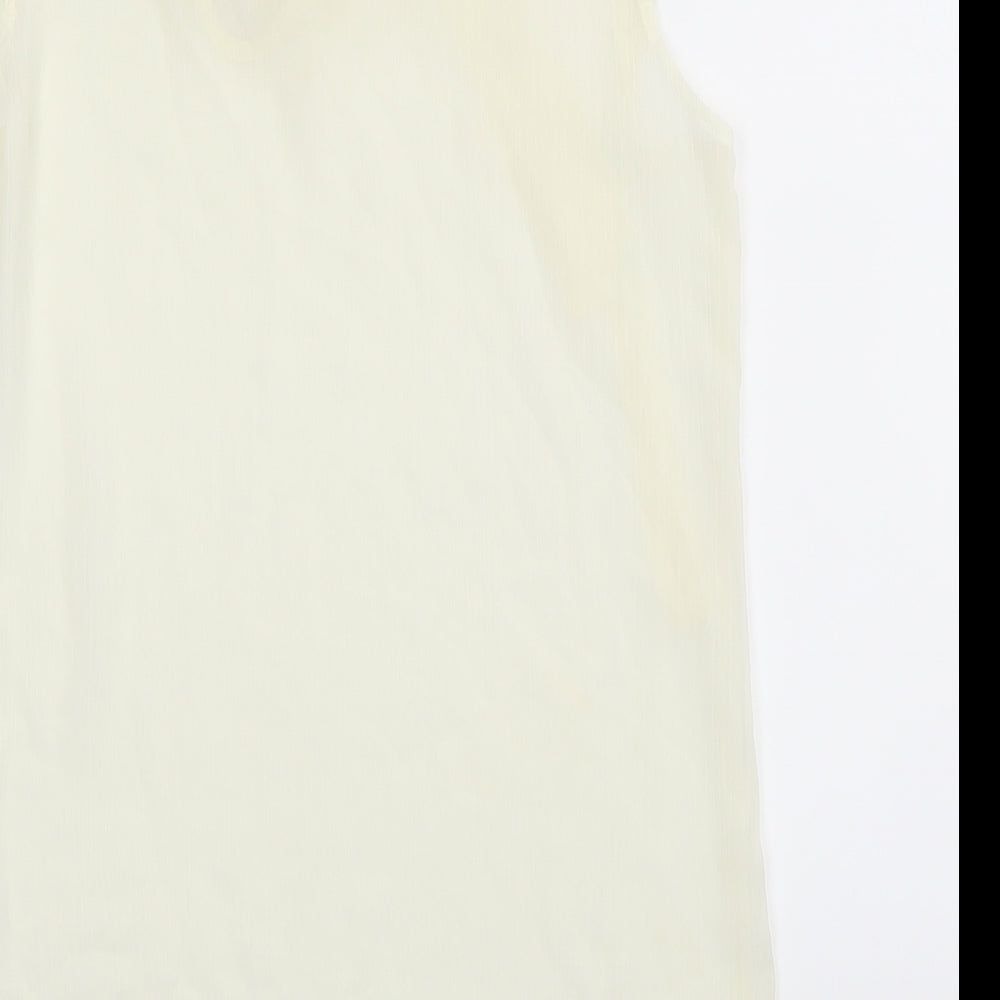 Womens UK Size 8 Atmosphere Beige Basic Blouse