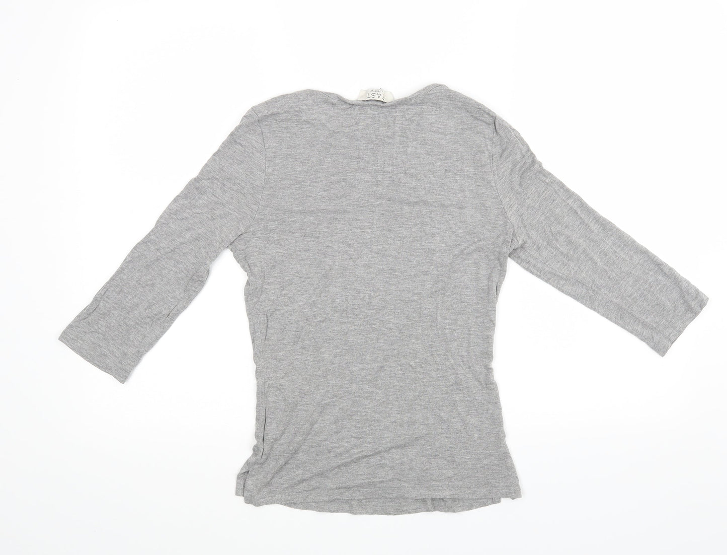 EAST Womens Grey Houndstooth  Basic Blouse Size XS