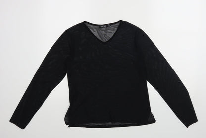 Boohoo Womens Black   Basic Blouse Size 8