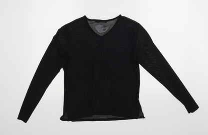 Boohoo Womens Black   Basic Blouse Size 8