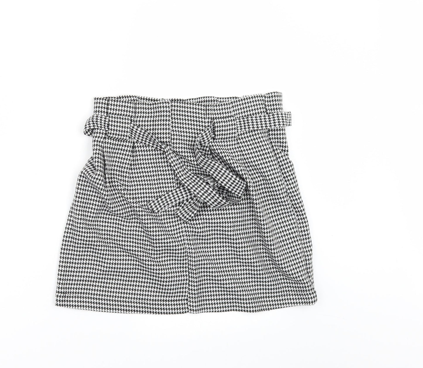 Primark Womens Black Check  Mini Skirt Size 10