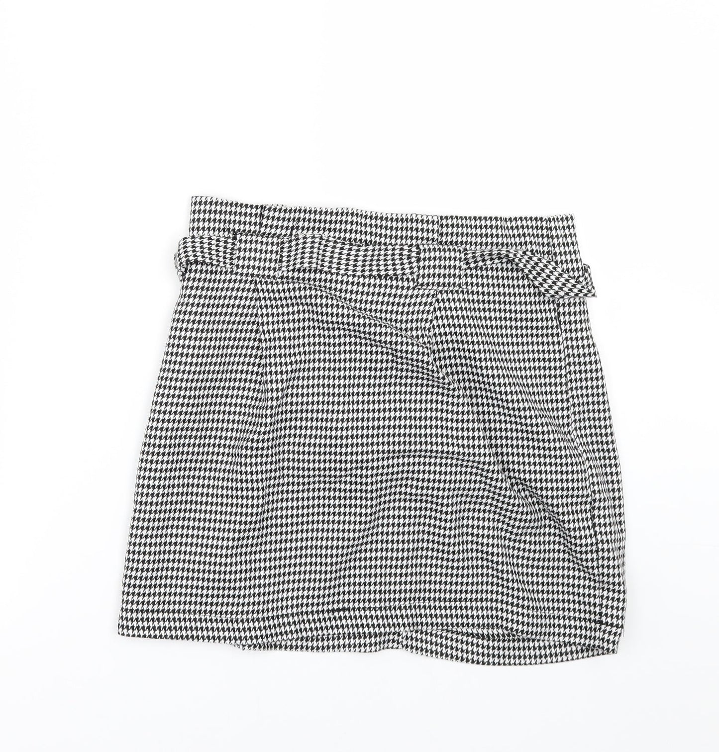 Primark Womens Black Check  Mini Skirt Size 10